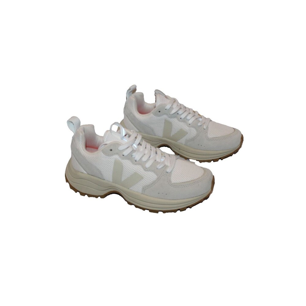 VEJA Women's Mixed Media Venturi Athletic Sneakers NWOB WHITE BEIGE SZ 8